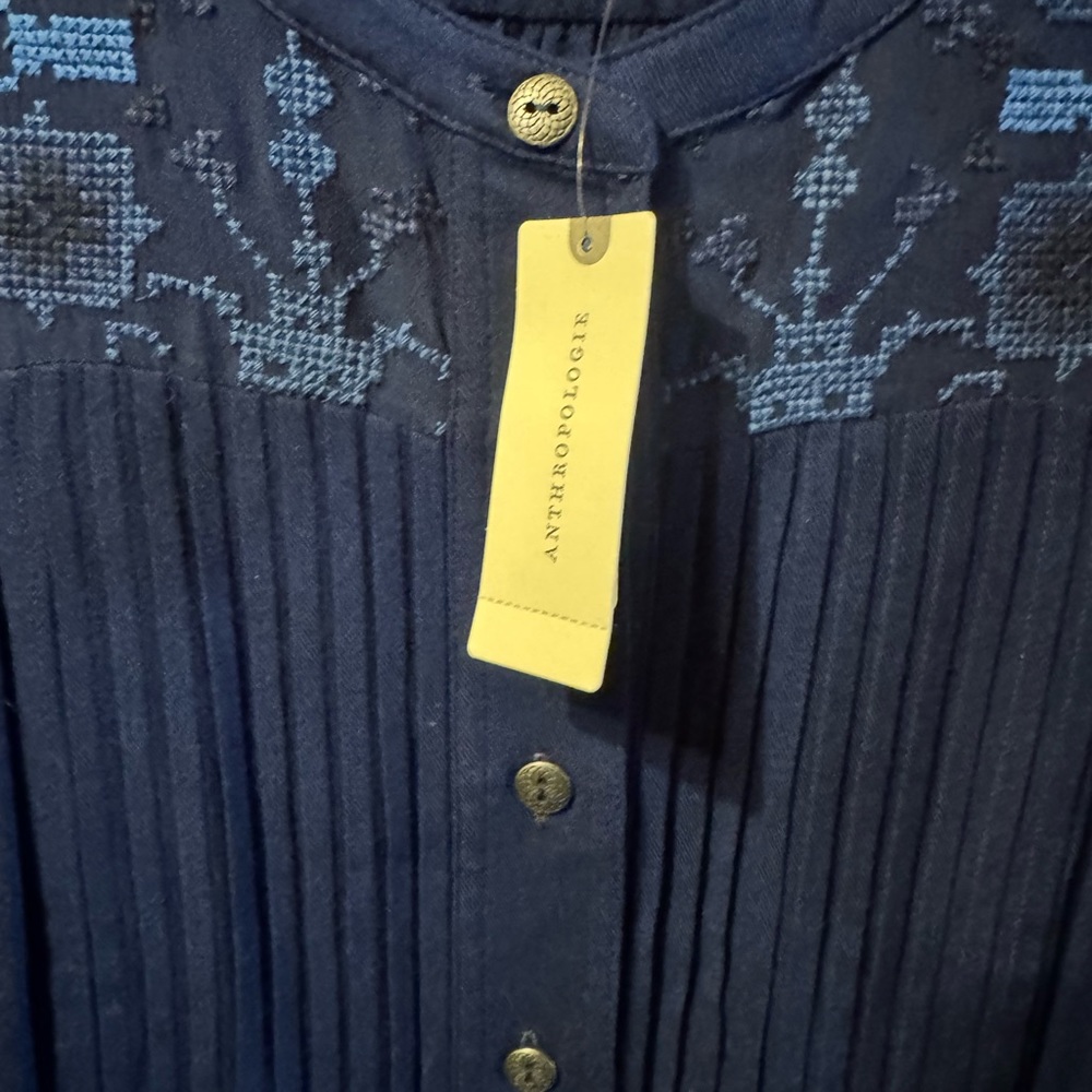 NWT Anthropologie Dubois Embroidered Tunic Dress - Picture 6 of 6